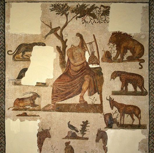 Mythes et légendes inspirés par la musique dans la mosaïque africaine de la période romaine en Tunisie