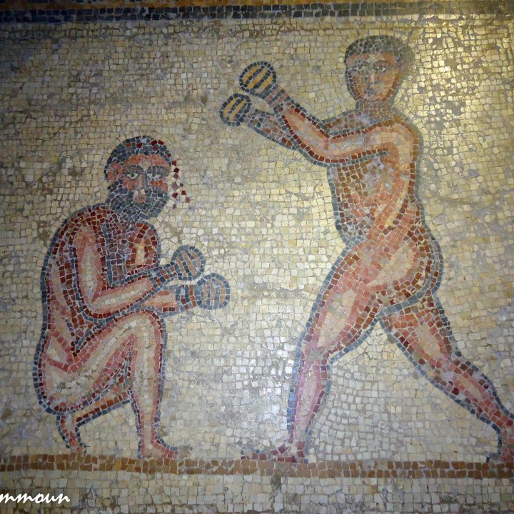 Les jeux athlétiques et le pugilat  dans la mosaïque africaine de la période romaine en Tunisie