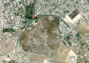 Le plan du site par Google Earth