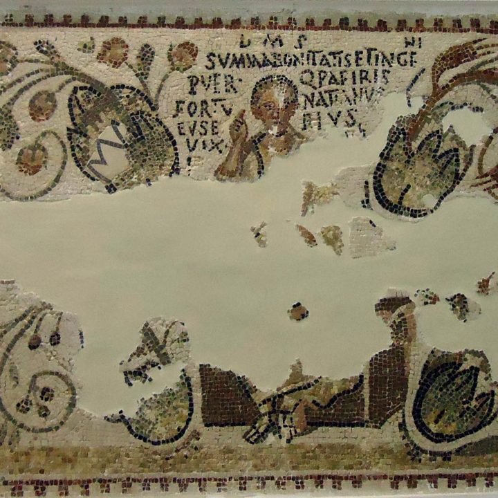 La Mosaïque funéraire de l’enfant Papirius Fortunatianus Eusobius de Dougga